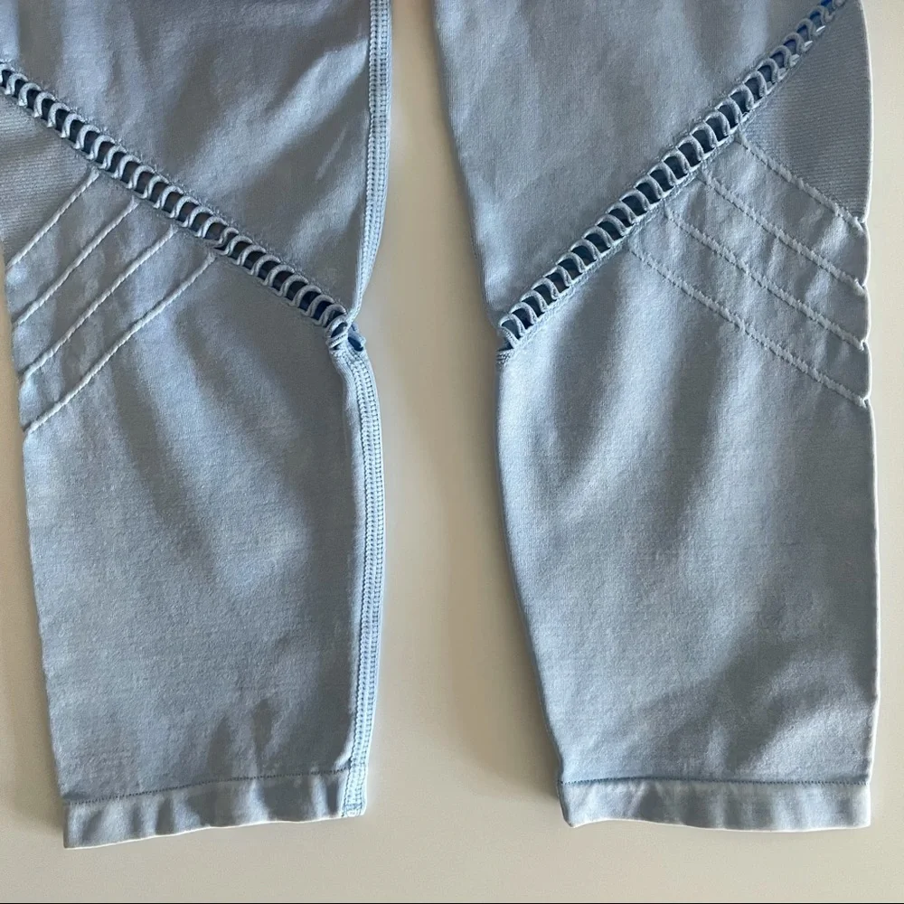 NWT SoulCycle Blue Seamless Moto Leggings - Picture 4 of 6